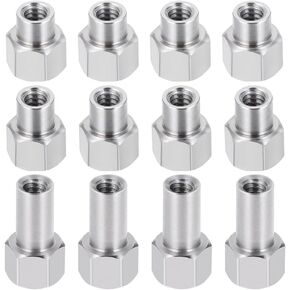 4Pcs Stainless Steel M2 M3 M5 Extended Wheel Nuts for 1/24 Axial SCX24 AX24 RC Crawler Car (M5)