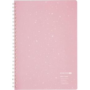 KOKUYO ME Graph Spiral Journal Notebook, A5 Soft Ring 5 mm Grid Paper Notebook with 50 Smooth Sheets, 5.8'' x 8.3'' Cute Small Journaling Notebook, Fragile Mint, Japan Import. (KME-SR931S5LG)