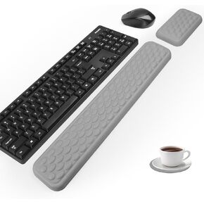 راحة معصم مريحة للوحة المفاتيح والماوس ، راحة معصم لوحة مفاتيح الكمبيوتر - مجموعة راحة معصم الرغوة الناعمة ، وتخفيف آلام الرسغ للكمبيوتر المحمول العاملة. in Kuwait