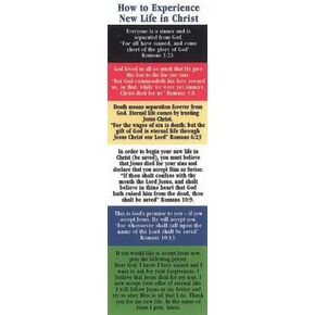 Broadman Holman Bookmarks-Plan Of Salvation (How To Experience) (Package of 25)