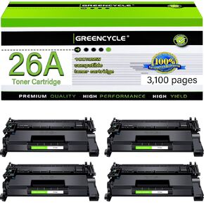Greencycle 26a M426FDW استبدال خرطوشة الحبر المتوافقة مع HP 26A CF226A 26x CF226X لـ HP LASERJET PRO M402N M402DN M402DW M402DNE MFP M426FW M426DW M426FDN PRINTER