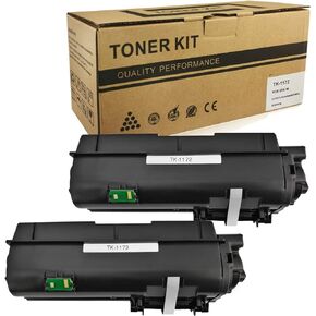 VICTORSTAR Compatible Toner Cartridges TK1172 TK-1172 2 Black 7200 Pages for Kyocera ECOSYS M2040 M2040dn M2540 M2540dn M2540dw M2640 M2640idw Laser Printers
