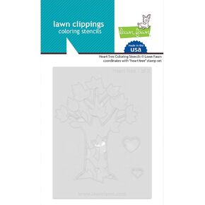 Lawn Fawn LF3673 Heart Tree Coloring Stencils