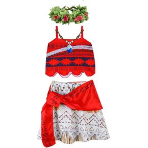 DDazzling Princess Costume Set with Hawaiian Flower Garland and Necklace