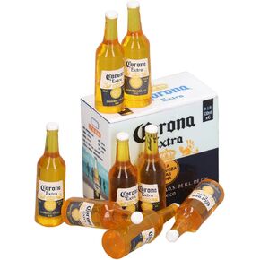 Fairy Garden Bar,8 Pcs Dollhouse Miniature Beer Bottles, Vivid Details Plastic Dollhouse Accessories, Miniatures for Home Decoration, Gifts, Filming Props, DIY Crafts
