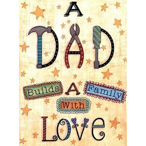 Dad Diamond Painting Kits - A Dad Builts A Family with Love Diamond Art Kit DIY Craft Father Birthday Gift 11.8x15.7"