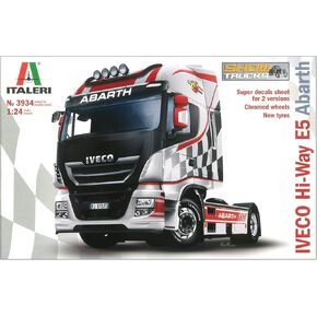 Italeri 3934S 3934S-1:24 Iveco HI-WY E5 Abarth, Building, Stand Model Making, Crafts, Hobby, Gluing, Plastic kit, Unlackiert