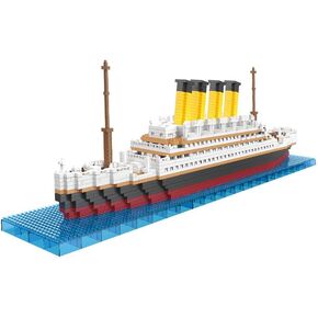 2035 Pcs Titanic Mini Building Blocks Set for Adults - Micro Toy Building Bricks Model Kit - Educational Architecture Model Gift for Teens and Adults Age 14+