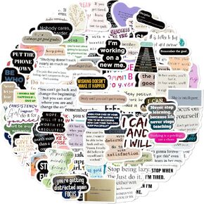 150 PCS Motivational Stickers Positive Vinyl Waterproof Stickers for Laptop,Guitar,Motorcycle,Bike,Skateboard,Luggage,Phone,Hydro Flask, Gift for Student Teen Kid Adult