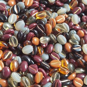 200pcs Acrylic Coffee Bean Beads for Jewelry Bracelet Necklace Making 8x10.5mm