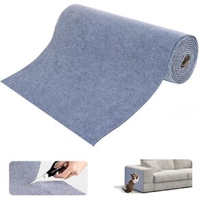 Cat Scratch Pad Scratching Mat - 78.7"x15.8" Trimmable Self-Adhesive Cat Couch Protector, for Cat Tree Replacement, Wall Shelves, Furniture Protector(Beige)