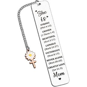 Gifts for Mom from Daughter Son Birthday Bible Bookmark for Women Mothers Day Valentines Christmas Gifts for Mother Mommy Mom to Be Bonus Mom Grandma from Teens Kids Book Lovers Sentimental Gift Idea