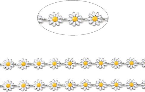LiQunSweet Cherry Flower Oval Enamel Chains for DIY Supplies Bracelets Necklace Jewelry Making in Saudi Arabia