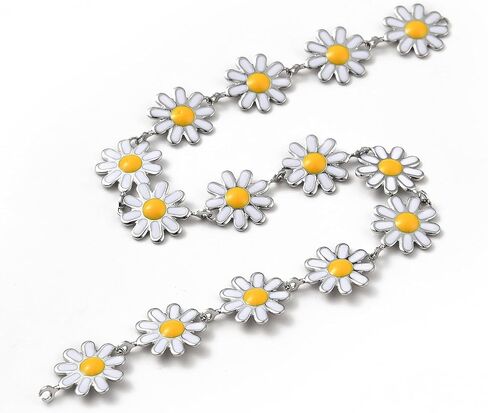 LiQunSweet Cherry Flower Oval Enamel Chains for DIY Supplies Bracelets Necklace Jewelry Making in Saudi Arabia