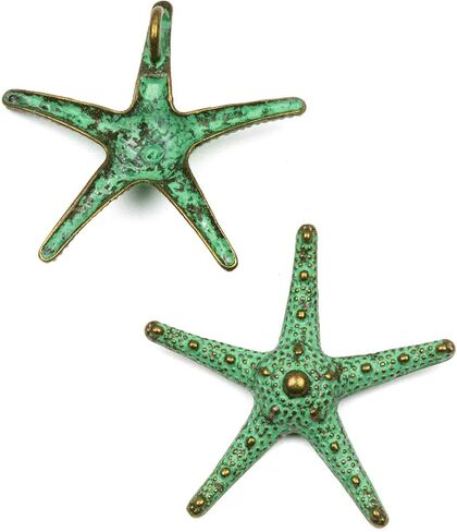 Cherry Blossom Beads Pendant - Green Bronze Patina in Saudi Arabia