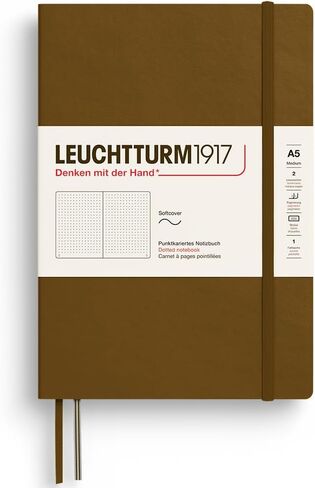 Leuchtturm1917 - دفتر Softcover Medium A5-123 صفحات مرقمة للكتابة والمجلة - التفكير في المستقبل (ورقة منقط ، أعماق البحار) in Kuwait