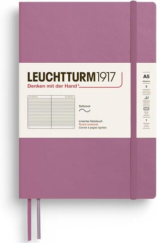 Leuchtturm1917 - دفتر Softcover Medium A5-123 صفحات مرقمة للكتابة والمجلة - التفكير في المستقبل (ورقة منقط ، أعماق البحار) in Kuwait