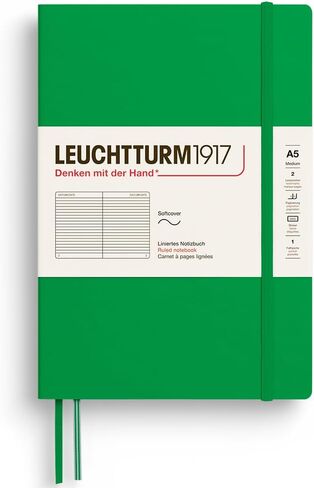 Leuchtturm1917 - دفتر Softcover Medium A5-123 صفحات مرقمة للكتابة والمجلة - التفكير في المستقبل (ورقة منقط ، أعماق البحار) in Kuwait