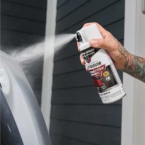 Rust-Oleum 2X Automotive Enamel Custom Spray 5-in-1 Spray Paint, 12 oz, Gloss White in Saudi Arabia