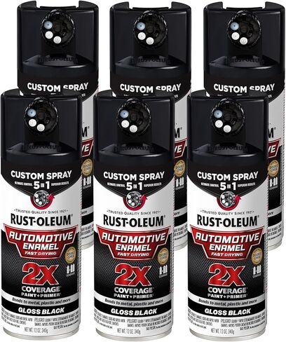 Rust-Oleum 2X Automotive Enamel Custom Spray 5-in-1 Spray Paint, 12 oz, Gloss White in Saudi Arabia