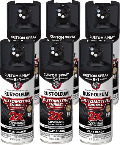 Rust-Oleum 2X Automotive Enamel Custom Spray 5-in-1 Spray Paint, 12 oz, Gloss White in Saudi Arabia
