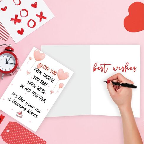 OJsensai Cute Otter Valentines Day Card for Husband Wife, Sweet Anniversary Birthday Gifts for Girlfriend Boyfriend, I Love You Card in Kuwait