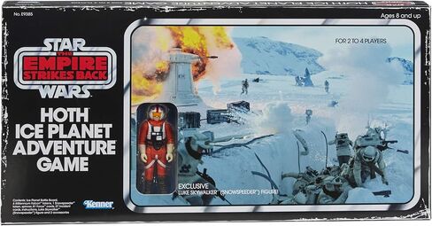 Hasbro Gaming Star Wars The Empire Strikes Back Hoth Ice Planet Adventure Board ؛ بناءً على لعبة لوحة 1980 ؛ الحصري Luke Skywalker (Snowspeeder) الشكل in Kuwait