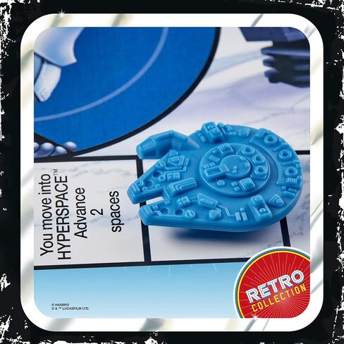 Hasbro Gaming Star Wars The Empire Strikes Back Hoth Ice Planet Adventure Board ؛ بناءً على لعبة لوحة 1980 ؛ الحصري Luke Skywalker (Snowspeeder) الشكل in Kuwait