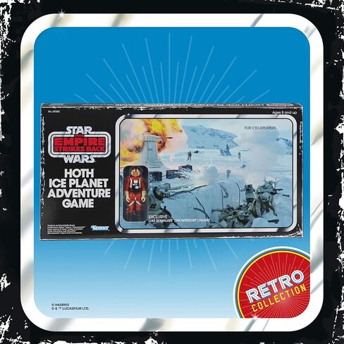 Hasbro Gaming Star Wars The Empire Strikes Back Hoth Ice Planet Adventure Board ؛ بناءً على لعبة لوحة 1980 ؛ الحصري Luke Skywalker (Snowspeeder) الشكل in Kuwait