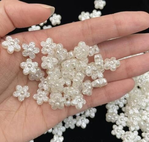 950pcs حبات لؤلؤة متنوعة للسوار ، سحر راتنجات مسطحة لطيف للزخارف المصنوعة بالتجميد ، حبات سحر الهاتف DIY ، حبات جمالية فريدة من نوعها للحرف اليدوية in Kuwait