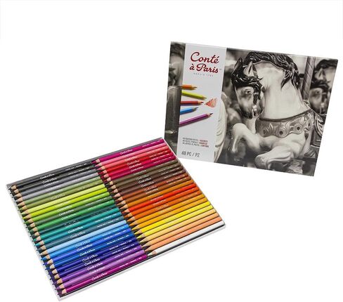 Conté à Paris 48 Count Assorted Pastel Pencils in Kuwait