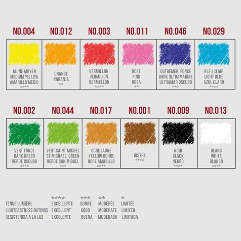 Conté à Paris 48 Count Assorted Pastel Pencils in Kuwait
