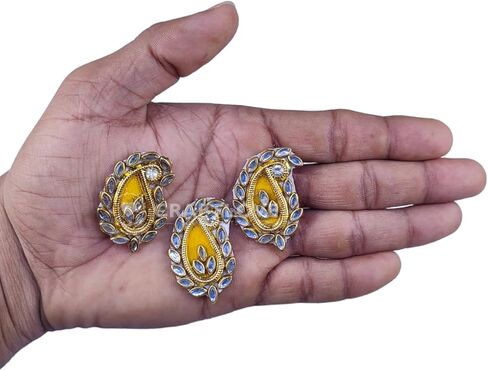 Craft Love Drop Patches for DIY Craft Craft ، التطريز ، خياطة على الملابس ، بلوزة ، ساري ، سترة وتصميم - حزمة من 20 قطعة (4 سم × 2.5 سم) in Kuwait