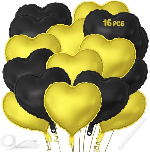 16 PCS Heart Pallonons ، 18 بوصة حب أحمر بالون قلب على شكل قلب للاحتفال بالذكرى السنوية حفل عيد ميلاد حفلة عيد الحب زخارف الطفل دش الزفاف المزخرفة اللوازم in Kuwait