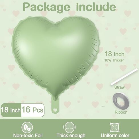 16 PCS Heart Pallonons ، 18 بوصة حب أحمر بالون قلب على شكل قلب للاحتفال بالذكرى السنوية حفل عيد ميلاد حفلة عيد الحب زخارف الطفل دش الزفاف المزخرفة اللوازم in Kuwait