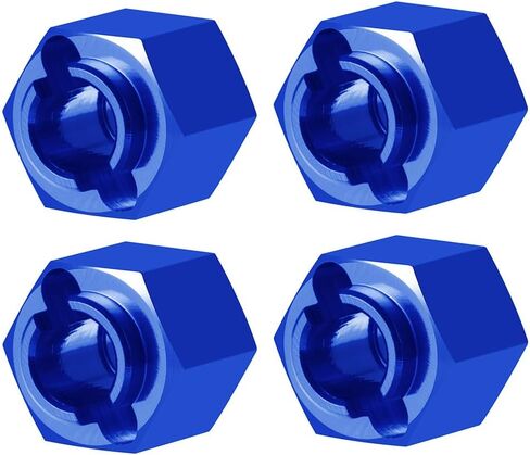 RCLIONS 4PCS/Set Aluminum RC Car Wheel Hubs Adapters for Redcat Ascent 1/18th RC Crawler Car Upgrades (Black) in Kuwait