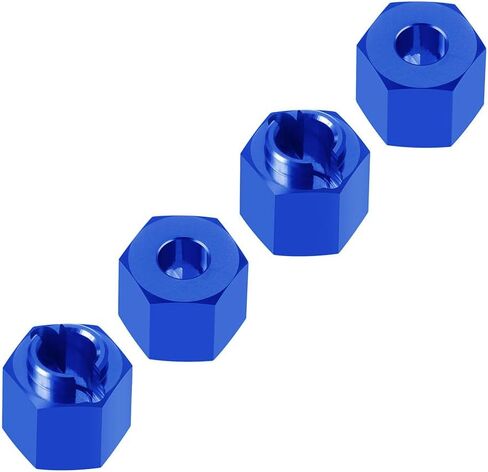 RCLIONS 4PCS/Set Aluminum RC Car Wheel Hubs Adapters for Redcat Ascent 1/18th RC Crawler Car Upgrades (Black) in Kuwait