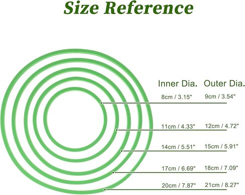 Fish Feeding Ring, Floating Plant Corral, Aquarium Floating Plant Ring, Floating Ring Aquarium Feeding Ring, Fish Tank Plant Corral Set for Aquarium Accessories, 5pcs, Green in Kuwait