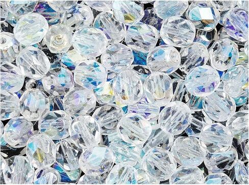 150 pcs Fire Polished Faceted Beads Round 6 mm, Mix Purple, Czech Glass in Saudi Arabia