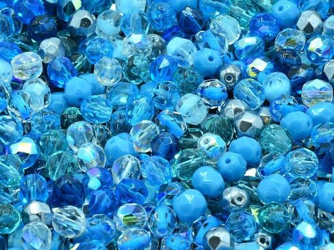 150 pcs Fire Polished Faceted Beads Round 6 mm, Mix Purple, Czech Glass in Saudi Arabia