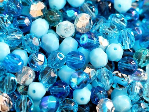 150 pcs Fire Polished Faceted Beads Round 6 mm, Mix Purple, Czech Glass in Saudi Arabia