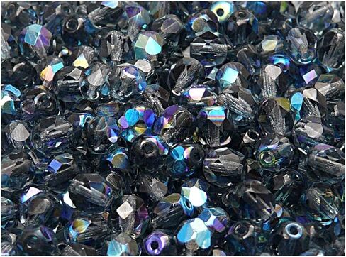 150 pcs Fire Polished Faceted Beads Round 6 mm, Mix Purple, Czech Glass in Saudi Arabia