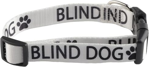 CENWA Blind Dog Collar Blind Dog Alerts Blind Dogs Special Needs Dog Adjustable Dog Collar (White Blind Dog) in Saudi Arabia