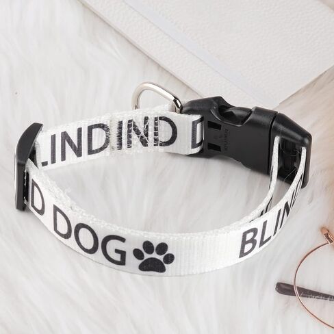 CENWA Blind Dog Collar Blind Dog Alerts Blind Dogs Special Needs Dog Adjustable Dog Collar (White Blind Dog) in Saudi Arabia