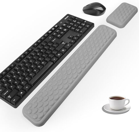 راحة معصم مريحة للوحة المفاتيح والماوس ، راحة معصم لوحة مفاتيح الكمبيوتر - مجموعة راحة معصم الرغوة الناعمة ، وتخفيف آلام الرسغ للكمبيوتر المحمول العاملة. in Kuwait
