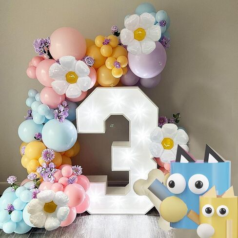 Blue Balloons Arch Garland Kit 142Pcs,Paw Dog Birthday Party Decorations,Sunflower Bone Foil Balloons Blue Purple Yellow Pink Balloons for Boys Girls Blue Puppy Theme Baby Shower Supplies in Saudi Arabia