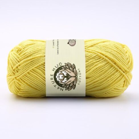 NatureHug Cotton Premium Organic Cotton Yarn - Crafted for Knitters, Crocheters & Artisans (Sunshine Gold) in Saudi Arabia