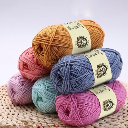 NatureHug Cotton Premium Organic Cotton Yarn - Crafted for Knitters, Crocheters & Artisans (Sunshine Gold) in Saudi Arabia