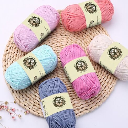 NatureHug Cotton Premium Organic Cotton Yarn - Crafted for Knitters, Crocheters & Artisans (Sunshine Gold) in Saudi Arabia