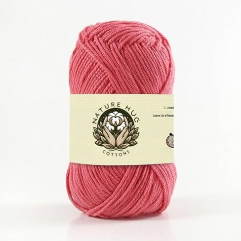 NatureHug Cotton Premium Organic Cotton Yarn - Crafted for Knitters, Crocheters & Artisans (Sunshine Gold) in Saudi Arabia